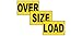 ComplianceSigns.com 3 Piece Over Size Load Sign, 72x12 inch Magnetic for Transportation