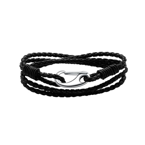 Viwind Lederarmband Damen Geflochtenes 19/20cm Leder armbänder for...
