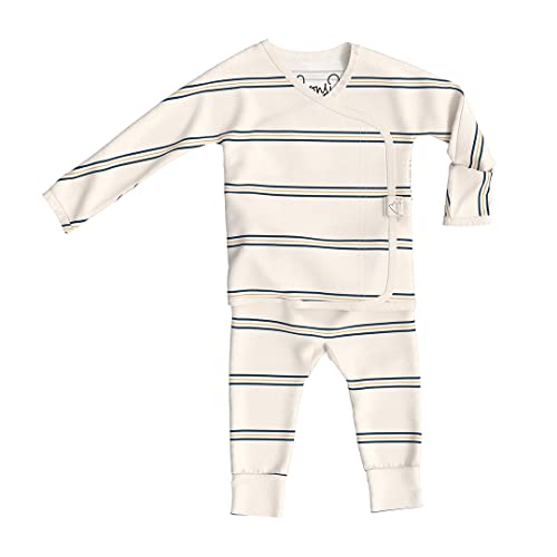 Image of Bonsie Skin to Skin Babywear Footless Bodysuit - Striped Baby Footless One Piece - Old School