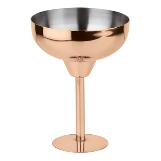 Paderno - Copa margarita de 300 ml, acero inoxidable, cobre
