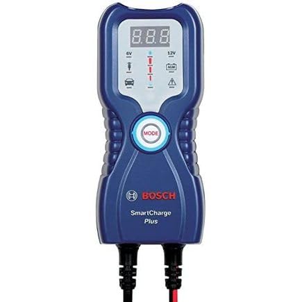 BOSCH Smart Charge-PLUS (Blue) Battery Charger/Maintainer : 6/12V; 3.8 A; For Passenger Vehicles, Classic Cars, Motorcycles, Boats, ATVs, Snowmobiles And Delivery Vehicles