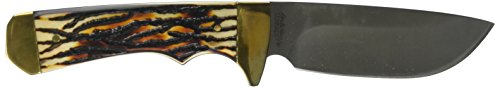 Uncle Henry 182UHCP 7Cr17MoV Steel Elk Hunter Knife with Leather Sheath