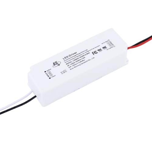 E ENERSYSTEC 12V LED Driver Dimmable 60 Watts Electric Low Voltage Transformer Triac Dimming LED Power Supply 110V to 12 Volt DC 5Amps 60W Small LED Driver Waterproof IP67