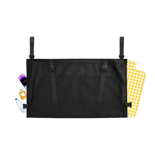 Bolsa de almacenamiento plegable para piscina – Bolsa de malla de malla resistente, soporte versátil para equipo de natación, organizador exterior espacioso, transporte portátil para juguetes y