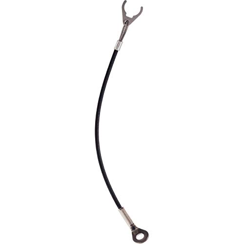 HALDER 22400.1102 rostfreier Stahl, mit Halteclip und Anschrauböse Halteseil, l=200 mm