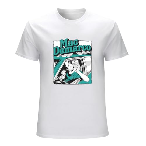GUYUNTI Men's T-Shirt Mac Demarco Mens T Shirts Men's Tshirts T-Shirt WhiteL