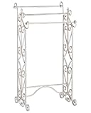 Toallero de Metal Blanco 45 x 90 cm Estante Envejecido Vintage clásico Chillan