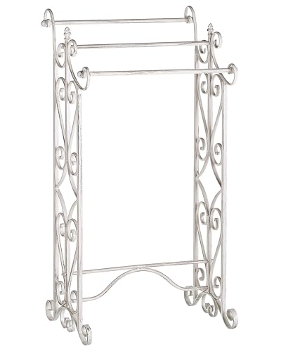 Toallero de Metal Blanco 45 x 90 cm Estante