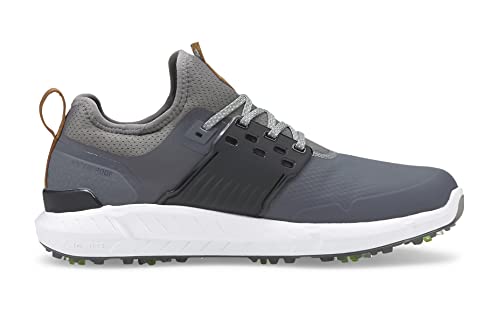 PUMA GOLF Men's Ignite Articulate Golf Shoe, Puma Black-Puma Team Gold-Quiet Shade, 12.5 Wide