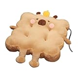 Generic Cartoon Seat Cushion, Capybara Chair Cushion, Cartoon Plush Capybara Toy, Stuffed Capybara Animal for Home Office Bedroom, Brown