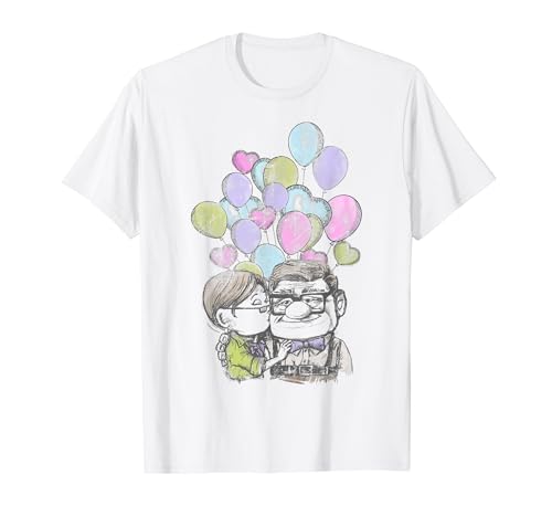 Disney Pixar Up Carl And Ellie Love Camiseta