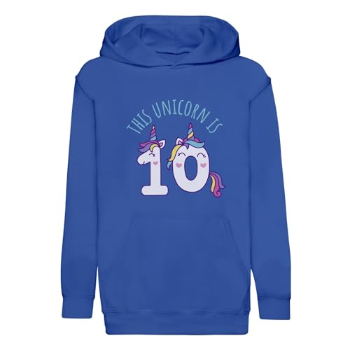 Sweat à capuche enfant licorne pour fête d'anniversaire et loisirs