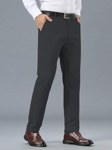 Image of TAGDO Men's Cotton Casual Trousers | Slim Fit Formal Pants for Man | Comfortable & Breathable Fabric | Stylish Office Wear | Everyday Casual Pant for Men