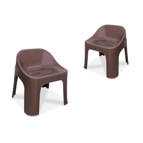 See full amazon price history chart for MAHARAJA Cozy Plastic Sitting Stool for Indoor Or Outdoor|Bathroom & Kitchen| (Brown, Set of 2, Pre-Assembled) MAHARAJA Cozy Plastic Sitting Stool for Indoor Or Outdoor|Bathroom & Kitchen| (Brown, Set of 2, Pre-Assembled) (B0CY8DJYK4) Amazon Price History, Amazon Price Tracker