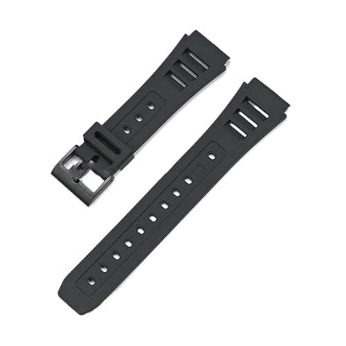 Bracelet montre Casio W-740 résine noire accessoires remplacement étanche homme