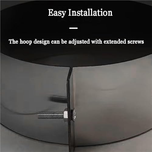 Capot de cheminée en acier inoxydable D10 cm pour conduit de ventilation ronde