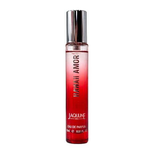 Image of JAQULINE USA Hawaii Amor Eau De Parfum | Unisex Perfume | Long Lasting Fragrance | Citrus, Flowery, Musky Notes | Fresh & Elegant Scent | 15ml