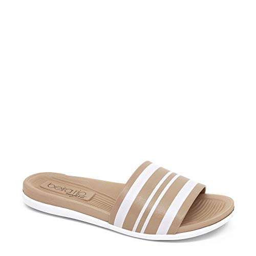 Chinelo Slide Feminino Beira Rio 8360.222 Bege