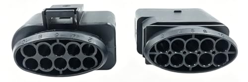 Conector de 10 pines 1J0973835 macho para solucionar fallos en faros y sensores de coche 3