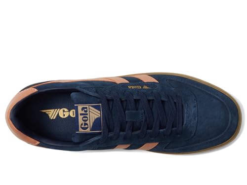 Image of Gola Womens Hawk Suede '86, Navy /Terracotta /Gum, 11, Medium