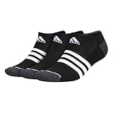 3-Stripe No Show Socks with arch compression for a secure fit (3-Pair)