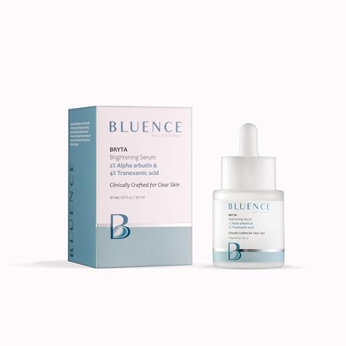 Image of BRYTA Brightening Face Serum with 2% Alpha Arbutin & 4% Tranexamic Acid | Daily Facial Serum for Radiant Looking Skin | Supports Even Looking Skin Tone | Lightweight Daily Face Serum | For Men & Women | 30 ml