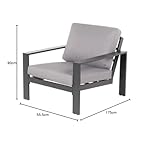 Home Deluxe Gartenlounge Rio XXL Schwarz