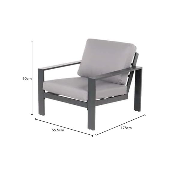 Home Deluxe Gartenlounge Rio XXL Schwarz