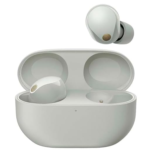 Sony WF-1000XM5 écouteurs sans Fil à réduction de Bruit, Bluetooth, Intra-Auriculaires avec Micro, 36 Heures d'autonomie, Charge Rapide, IPX4, Compatible iOS et Android - Argent
