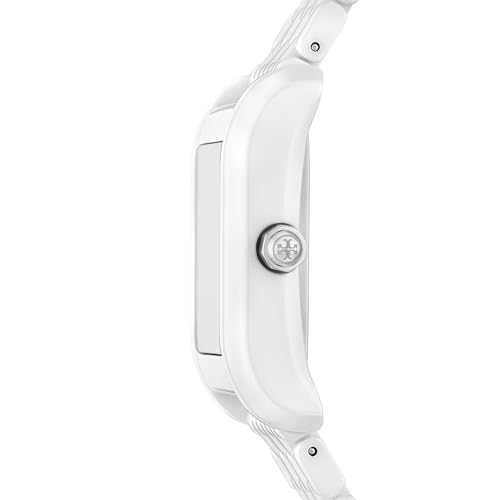 Tory Burch Women's Eleanor Three-Hand White Ceramic Bracelet Watch (Model: TBW1088) by Tory Burch - Used condition - Image 3