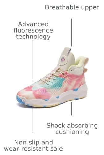 Image of Women Men Basketball Shoes Fashion Running Sneakers Colorful Painting Sport Shoe