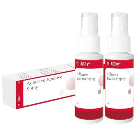Ovand Adhesive Remover Spray,No-Sting Medical Adhesive Remover for Ostomy Patients, Sensitive Skin,Around Stomas and Wounds,1oz(2 Pcs) Cover