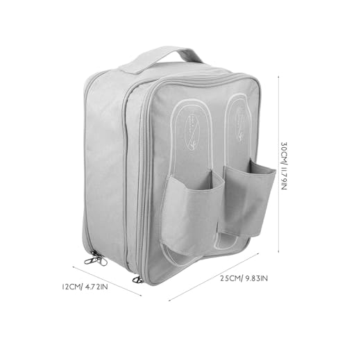 Bolsa de zapatos resistente de Oxford con compartimentos internos portatiles 2
