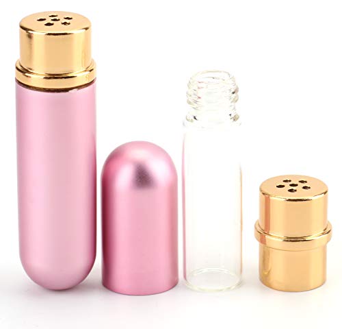 Bekith Set Of 8 Colors Empty Essential Oil Personal Inhaler Refillable Aluminum And Glass - Nasal Inhalers Set With 20 Cotton Wicks And 4 Opening Tool #TOP2