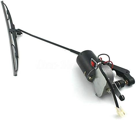 SUHU Electric UTV Windshield Wiper Kit, with 12v Motor Fit for Polaris Ranger RZR 900 1000 Universal Windshield Wiper Arm, 16/18in Wiper Blade Kit and Motor 12v with 90 Degree Wipe