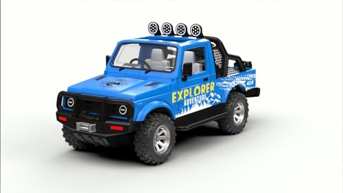 Amisha Gift Gallery Toy Car for Kids New Explorer Adventure Die Cast Model Open Ranger Jeep 4x4 Look Like Thar Maruti Gypsy Sports Off Road Car Toys for Kids | Motor Vehicles Playsets, Multicolor