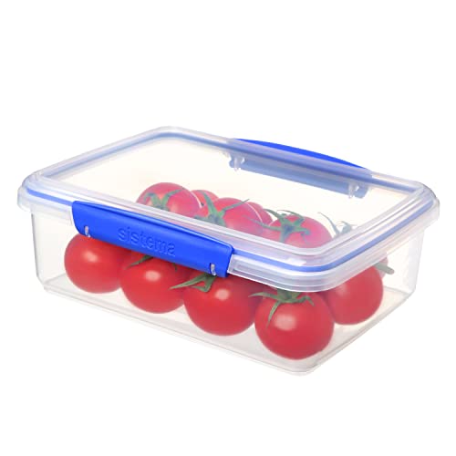 Sistema 1700 Klip It Collection Rectangle Food Storage Container, 2 Liter/67.6 Ounce #TOP7