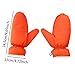 DYNWAVE Down Mittens Ski Gloves Warm Thickened Lightweight Thermal Winter Snow Mittens Winter Gloves for Running Snowmobiling Riding, Orange