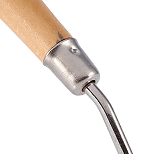 Crochet Needle Latch Hook With Wooden Handle Craft/Hair Extension Hook6.22"Long #TOP1