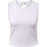 Top mit Rückendetail Mavi Damen Sleeveless TOP T-Shirt, Purple Heather, S/