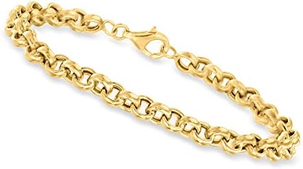 Canaria 10kt Yellow Gold Rolo-Link Bracelet. 7 inches