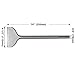 SPKLINE 4.5 Inch Wide Machine Sharpened Tile & Thinset Removal Scaling Chisel Bit Thinset Scraper & Floor Scraper, SDS MAX Shank,Semicircle Shape Scaling Blade, (4.5