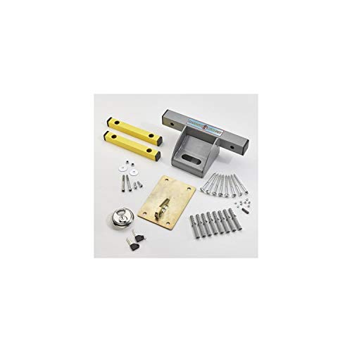 Mottez A082C Garage Door Lock, Silver - Image 3