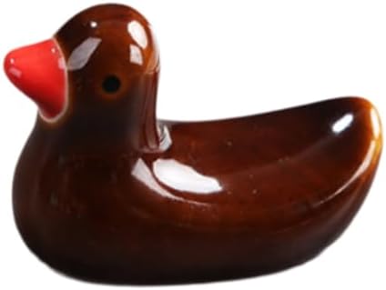 Chopstick Rest Chopsticks Holders Cute Rack and Spoon for Kitchen 6PCS of Cartoon Duckling Ceramic Table Home Racks