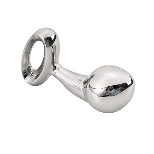 Funny Steel Massage Pure G Spot Double Head Anal Plug Stainless Steel Pleasure for Male Female Couple Masturbation Stick Anal Sex Toy 3.15 Inch