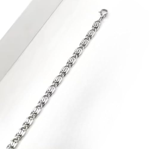 Image of THE MEN THING Chain for Men, Luxury Pure Titanium Steel Chain | Silver Stainless Steel Chain | Necklace Jewellery for Men & Boys