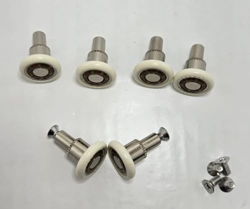 Genérico Ruedas para MAMPARA Recto 19,5 MM con Descuento por CANTIDAD (6, 19,5mm)