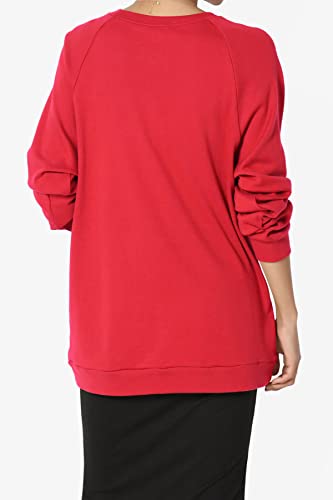 TheMogan Cotton Raglan Long Sleeve Crew Neck Loose Fit Comfy Pullover Top2