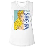 DressCode Masters of The Universe - Womens Motu She Ra Crop Muscle Tank Top, Color White, Size: XX-Large