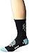 Defeet Aireator Tall Sugarskull Socks, Black/Neptune, Medium